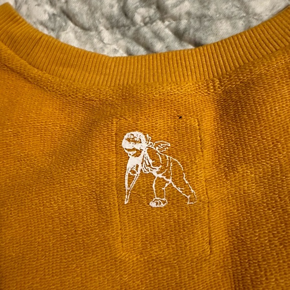 PRPS MEN'S TWO-TONE TIE-DYE SWEATER IN GOLD SIZE L - Picture 6 of 7